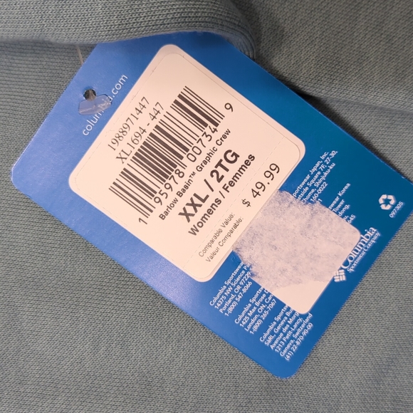 NWT Columbia Fleece Sweatshirt Small - Picture 4 of 5